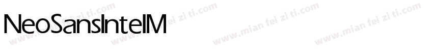 NeoSansIntel Medium字体转换